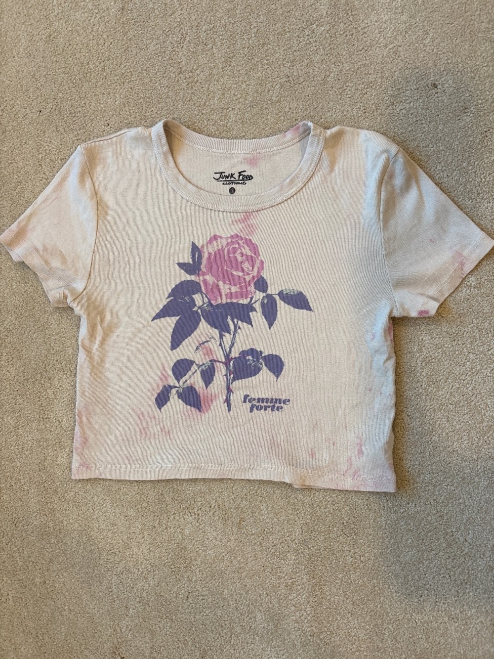 Junk food clothing crop top women’s size small
